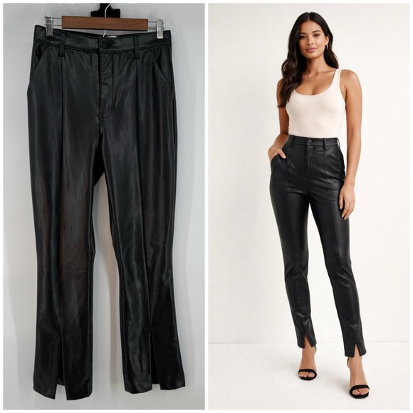 Abercrombie & Fitch Pants - Abercrombie & Fitch Curve Love Faux Leather Skinny Ultra high rise Dress Pants29